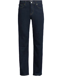 Lands' End Men's Stretch Comfort Waist Classic Straight Fit Forever Blue Jean