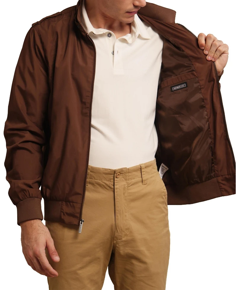 Members Only Men's Big & Tall Iconic Racer Bomber Slim-Fit Jacket