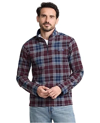 Lands' End Men's Anyweather Fleece Print Quarter Zip Pullover