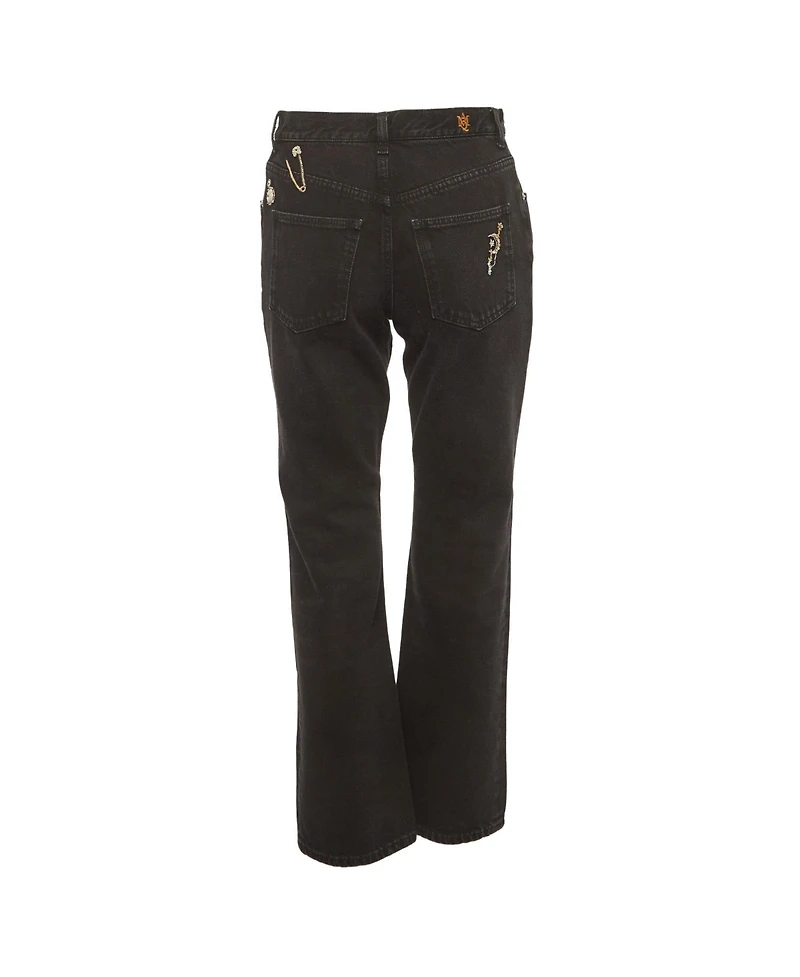 Pre-Owned Alexander Mcqueen Women's Denim Embellished Jeans