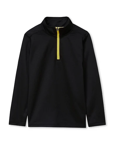Lands' End Boys Active Space Dye Quarter Zip Pullover