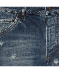 Pre-Owned Dolce & Gabbana Women's Distressed Denim Capri Jeans