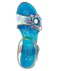 L'Artiste Women's Leilanie Platform Slingback with Buckle Closure