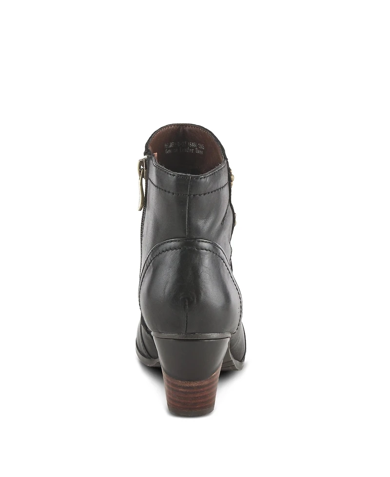 L'Artiste Women's Spring Step Belgard Bootie Shoe with Suede Upper