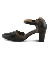 L'Artiste Sayyes Women's Mary Jane Pump with Leather Upper