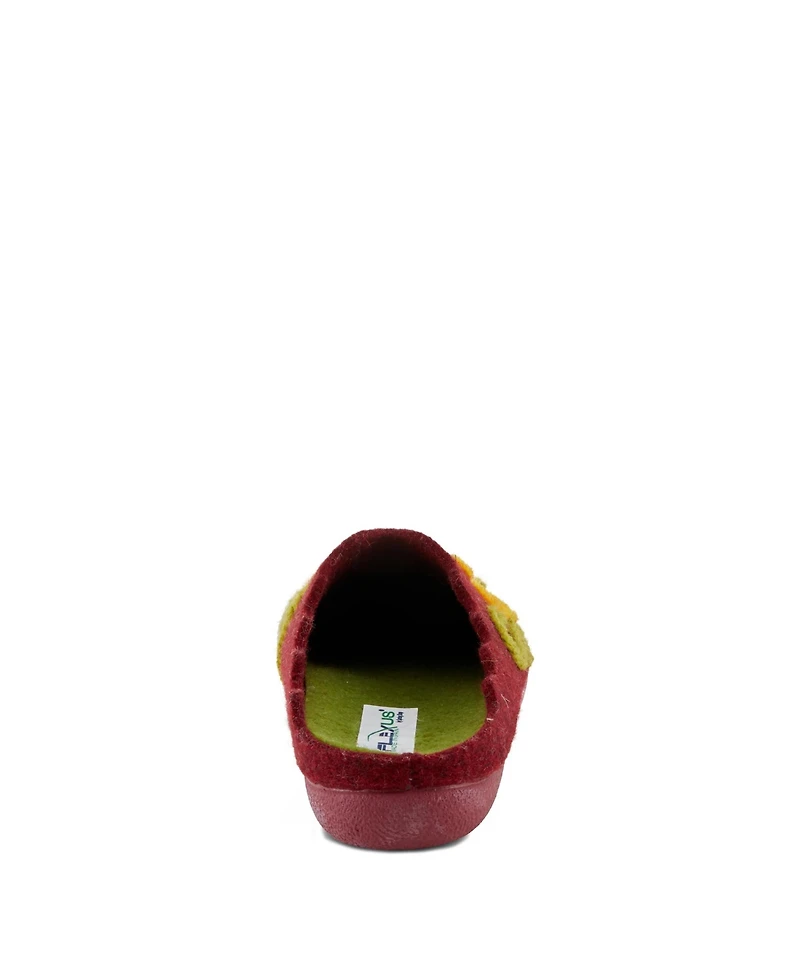 Flexus Roseburg Women's Slide with Floral Embroidery