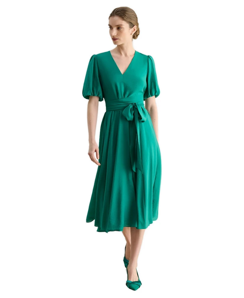 Hobbs London Women's Dannie Cinched-Waist Collard Shirt