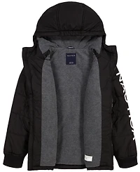 Nautica Boys' 8-20 Heavy-Quilted Hooded Puffer Jacket