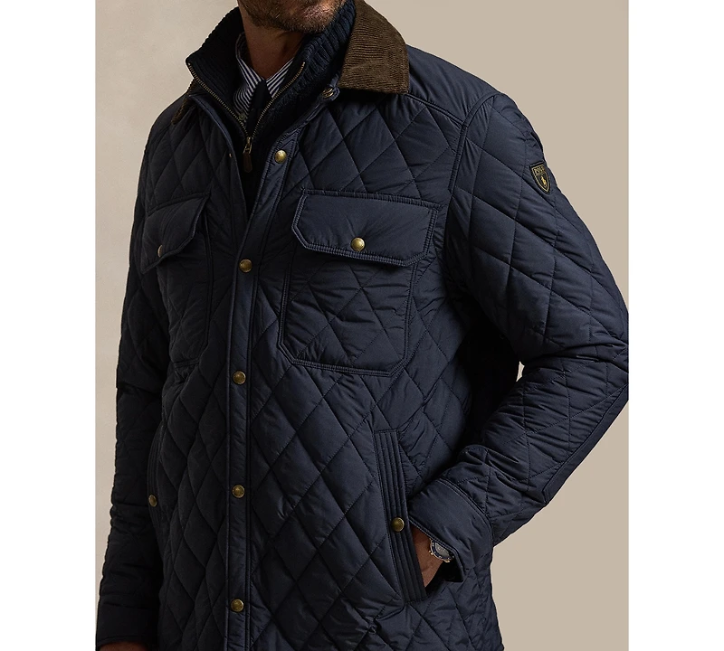 Polo Ralph Lauren Men's Big & Tall Beaton Quilted Snap-Front Jacket