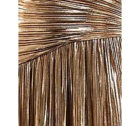 Seni & Cade Women's Sweetheart Metallic Ruched Gown