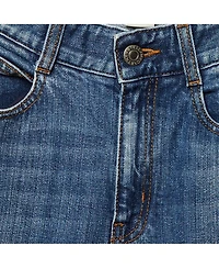 Pre-Owned Stella Mccartney Women's Denim Logo Tape Detail Skinny Jeans