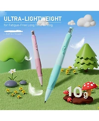 Four Candies 2.0mm Handwriting Pencils for Kids, 4Pieces Cute Mechanical with 44 Lead Refills and Sharpener Eraser