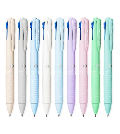 Four Candies Multicolor Pens, Fine Point Colored Pens, 4-in-1 Retractable Gel Ink Pens