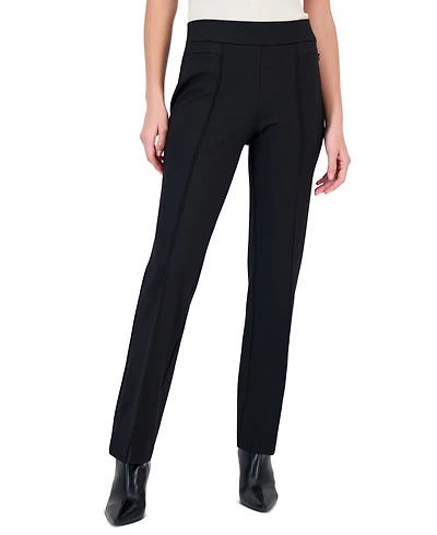 Kasper Petite Bootcut Zip-Pocket Pull-On Pants