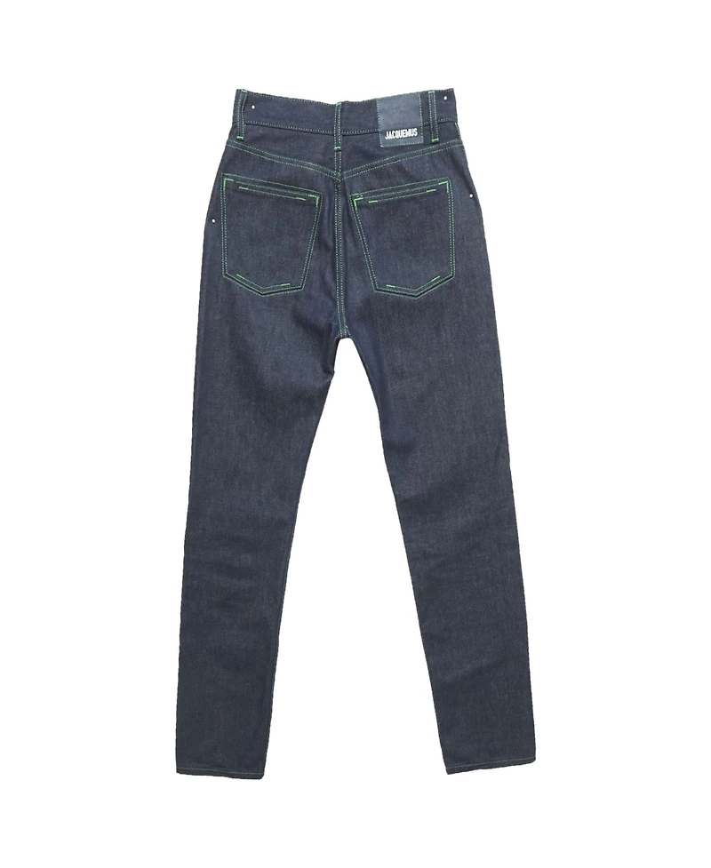 Pre-Owned Jacquemus Women's Denim Le De Nimes High-Rise Jeans