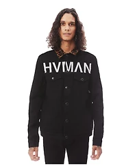 Hvman Chosen To Prevail x Cult Men's MK1 Trucker-Fit Stripe Denim Jacket