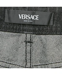 Pre-Owned Versace Women's Mid-Rise Wide-Leg Jeans