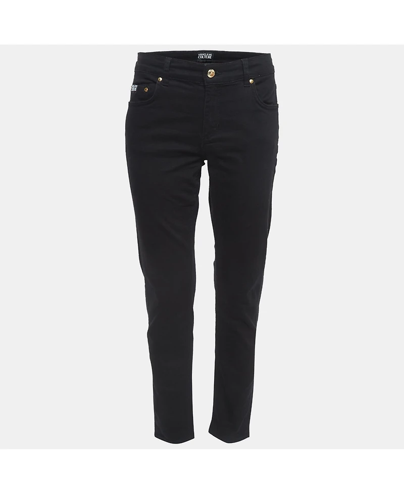Pre-Owned Versace Women's Mid-Rise Straight-Leg Jeans