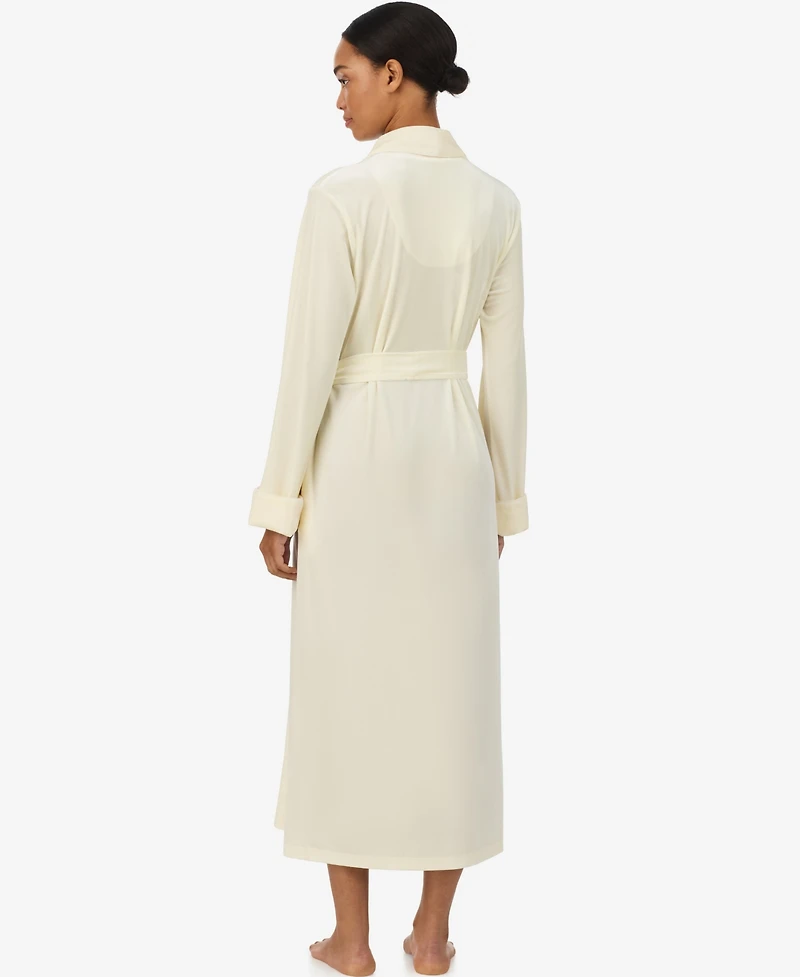 Lauren Ralph Women's Velvet Shawl-Collar Long-Sleeve Robe