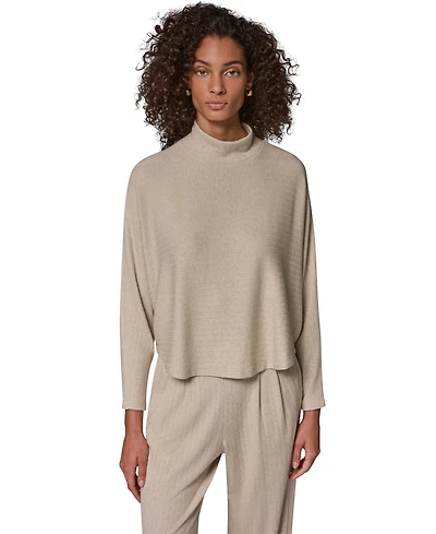 Donna Karan Weekend Women's Mock Neck Crop Top