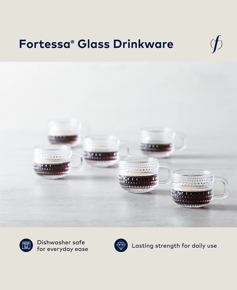 Fortessa Jupiter Clear Espresso Cup 3oz, Set of 6