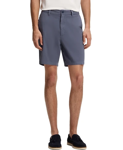 Boss by Hugo Men's Stretch-Cotton Twill Modern-Fit Shorts, 8" Inseam