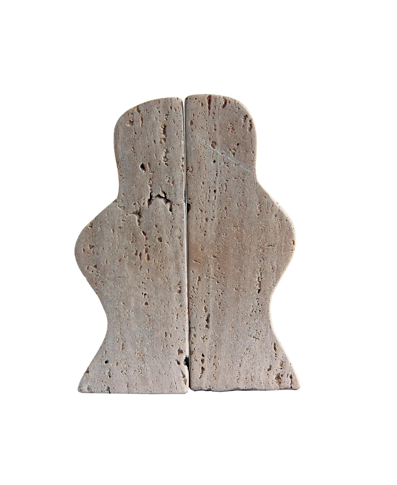 Storied Home Decorative Marble Wave Bookends
