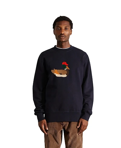 Edmmond Studios Men's Duck Hunt Relaxed-Fit Crewneck Sweatshirt