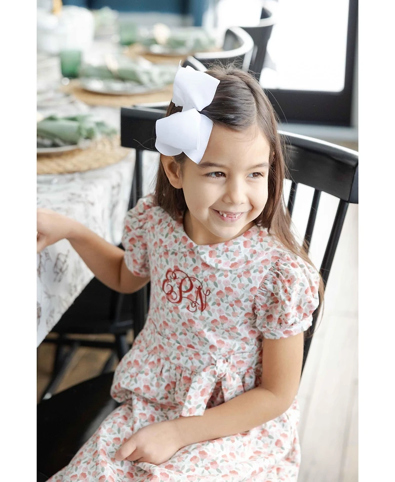 Florence Eiseman Toddler Girls' 2T-5T Floral A-Line Front-Tie Dress