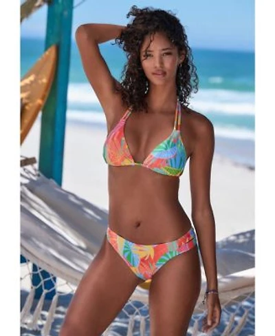 Lascana Womens Tropical Print Bikini Top Matching Bottoms