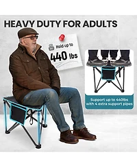 Aofar Folding Tripod Stool Portable Fishing Chair Padded Seat Heavy Duty Camping Carry Bag Hiking Travel
