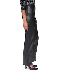 Dkny Women's Butter High-Waisted Flared Faux Leather Pants