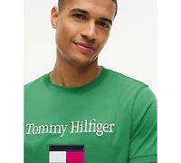 Tommy Hilfiger Men's Logo Embordered Flag T-Shirt