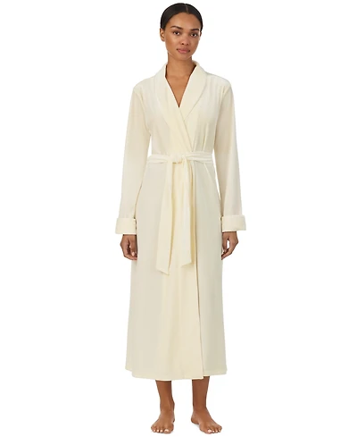 Lauren Ralph Women's Velvet Shawl-Collar Long-Sleeve Robe