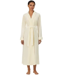 Lauren Ralph Women's Velvet Shawl-Collar Long-Sleeve Robe