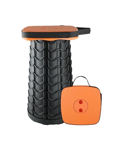 Aofar Upgraded Square Collapsible Stool Portable Sturdy Camping Fishing Hiking Bbq