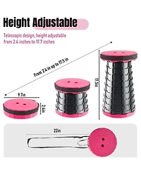 Aofar Collapsible Stool Portable Foldable Seat Retractable Carry Strap Outdoor Activities