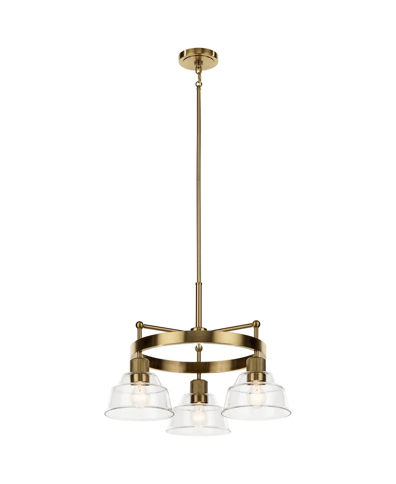 Kichler Eastmont 23 1/4" Wide 3-Light Clear Glass Downlight Chandelier
