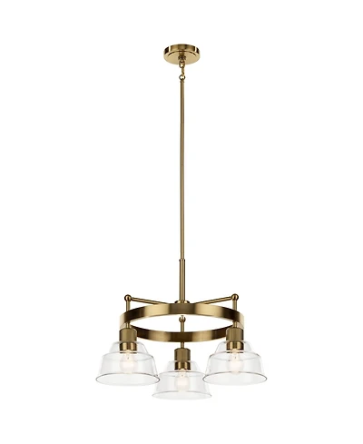 Kichler Eastmont 23 1/4" Wide 3-Light Clear Glass Downlight Chandelier