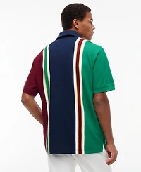 Tommy Hilfiger Men's American Icons Heritage Stripe Cotton Pique Polo Shirt