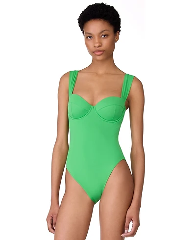 kate spade new york Women's Sweetheart Underwire Cutout One-Piece Swimsuit