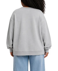 Hybrid Apparel Plus Snoopy Oversized Graphic Long-Sleeve Sweatshirt