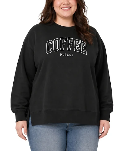Hybrid Apparel Plus Graphic Crewneck Long-Sleeve Sweatshirt