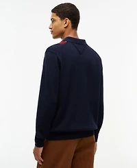 Tommy Hilfiger Men's Placed Argyle Long-Sleeve Polo Shirt