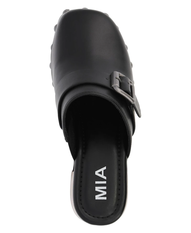 Mia Women's Larina Studded Platform Clogs