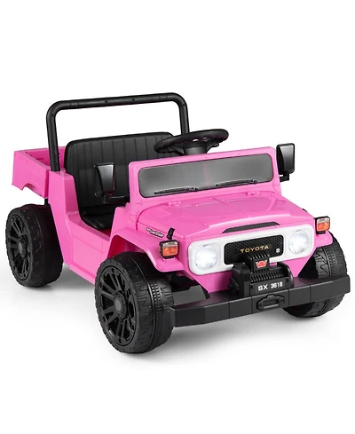 Sugift 12V Electric Ride on Truck for Kids with Tilting Dump Bed Music Panel and Parent Remote Ages 3-6