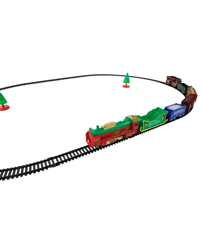 Northlight Battery Operated 23-Piece Lighted and Animated Classic Christmas Train Set