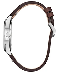 Citizen Men's Mickey's Friends Brown Leather Strap Watch 40.2mm
