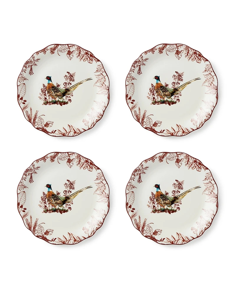 Certified International Pheasant Grove Dinner Plates, Set of 4
