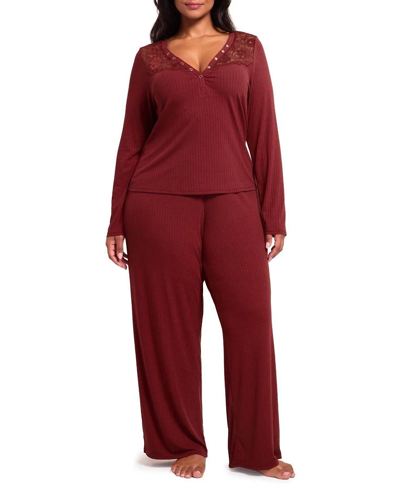 Adore Me Plus Zahra Pajama Lounge Set